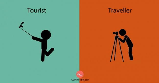 بالصور..الفرق بين المسافر والسائح