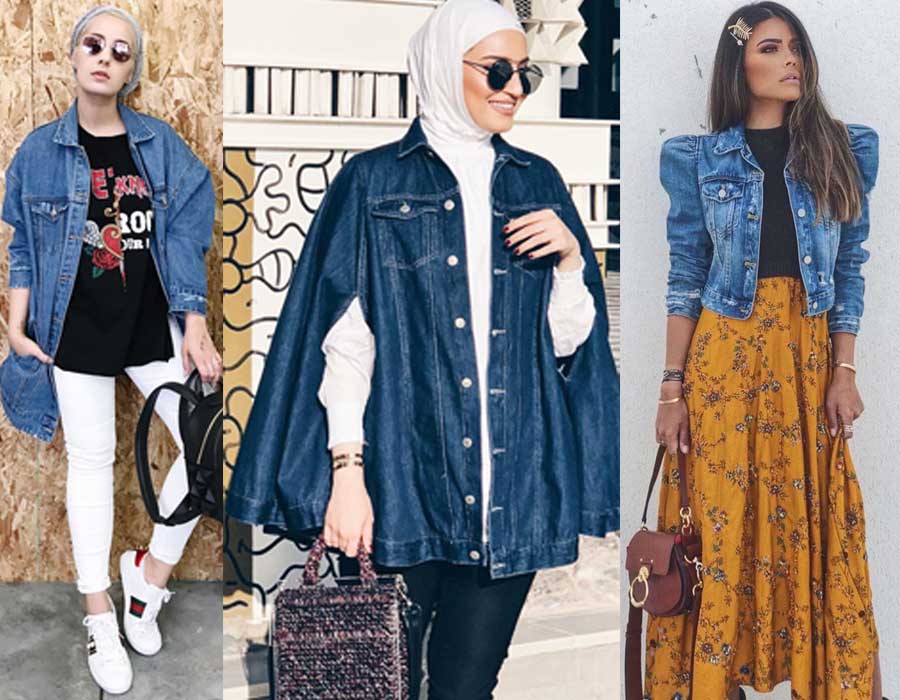 طرق مختلفة لارتداء الجاكيت الجينز مثل مدونات الموضة طرق مختلفة لارتداء الجاكيت الجينز مثل مدونات الموضة