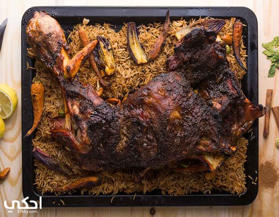 طريقة عمل كتف بتلو مع أرز بالمكسرات طريقة عمل كتف بتلو مع أرز بالمكسرات
