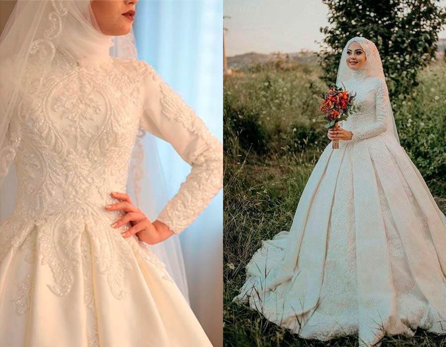 فساتين زفاف محجبات لتتألقي في حفل زفافك فساتين زفاف محجبات لتتألقي في حفل زفافك