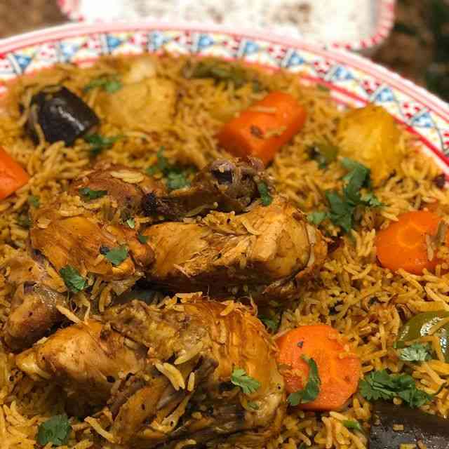 طريقة تحضير الكبسة بالخضار
