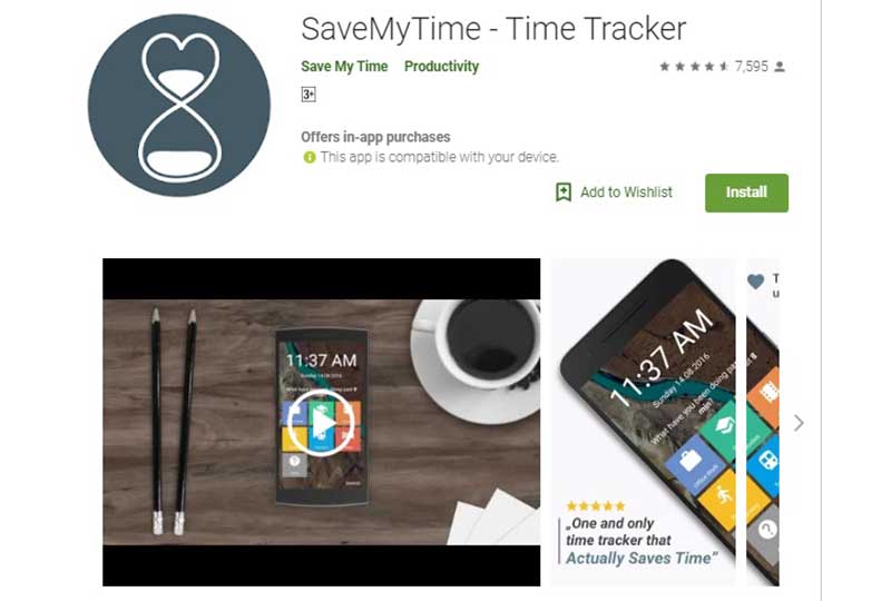 تطبيق save my time