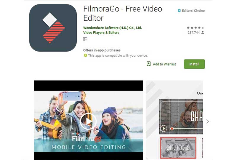 تطبيق FilmoraGo