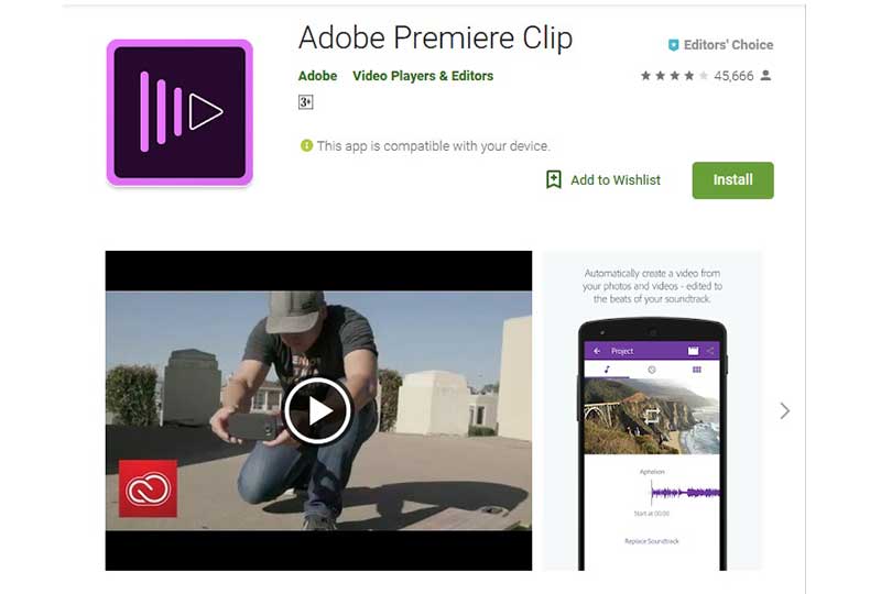 تطبيق Adobe Premiere