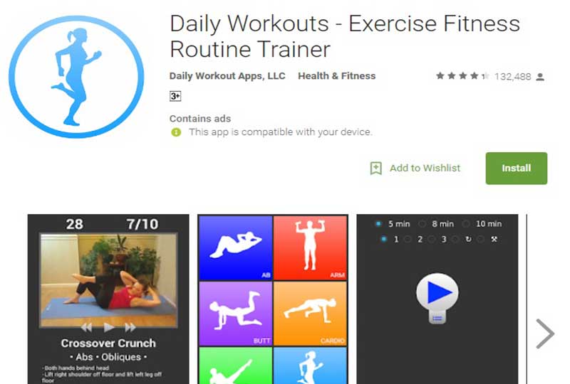 Daily Workouts - Exercise Fitness Routine Trainer