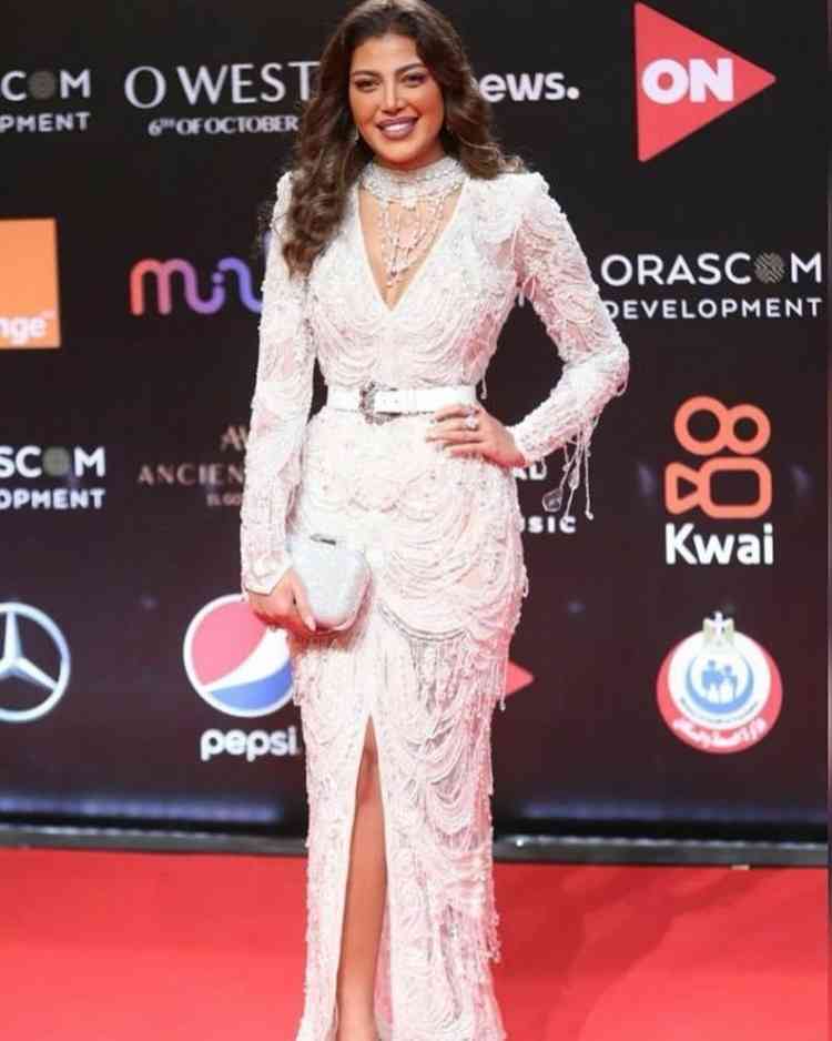 فستان ريهام حجاج في مهرجان الجونة 2021