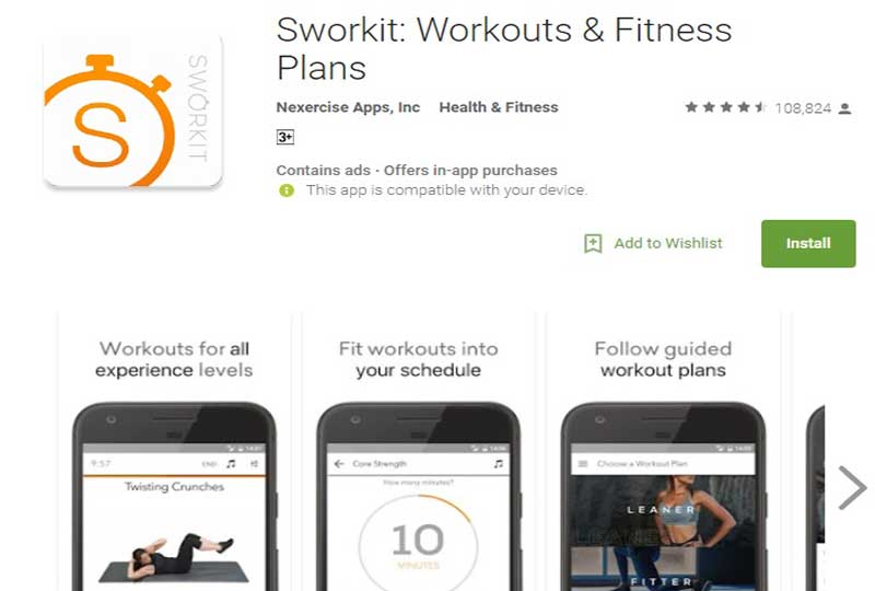 Sworkit: Workouts & Fitness Plans